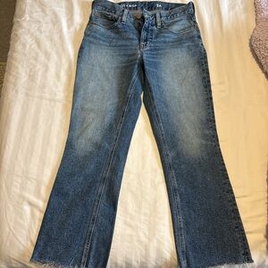 J. Crew Medium Blue High-Rise Flare Jeans
